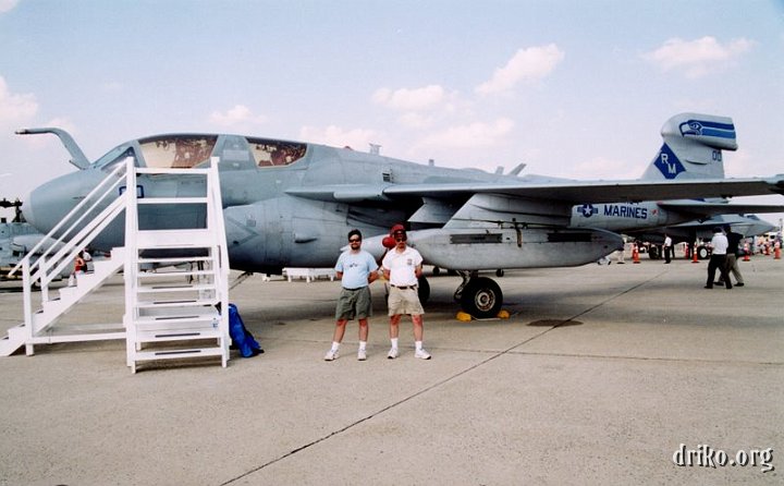 driko_matt_EA-6B.jpg - Matt and I next to a soon-to-be decommissioned EA-6B