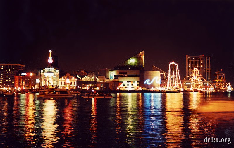 baltimore_innerharbor_night_skyline.jpg - Inner Harbor Night Skyline I took this picture back in 2003 or so and just recently scanned it in. 